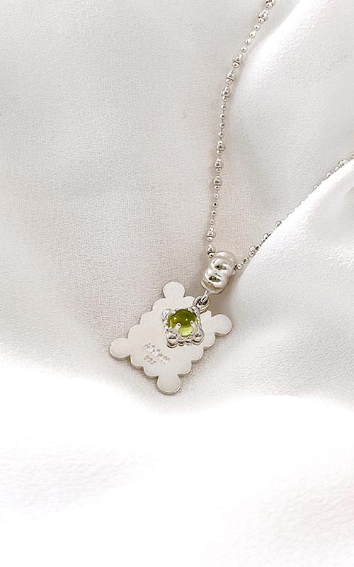flat flower necklaceoblatt